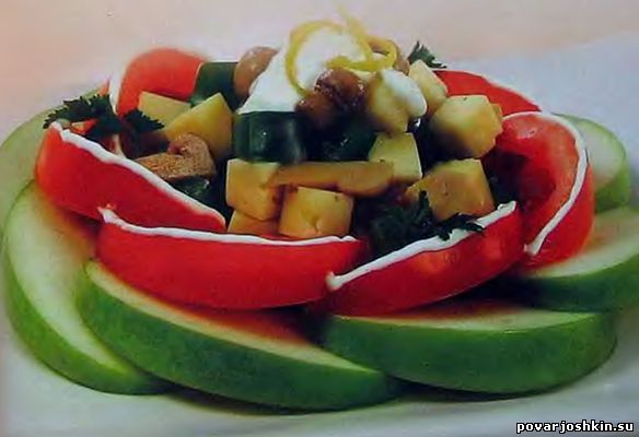 Кулинарный рецепт: Пёстрый салат